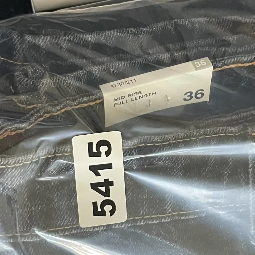Zara Banana Leg Fit Jeans Womens‎ 4 Dark Wash Mid Rise Baggy Skater Grunge NEW